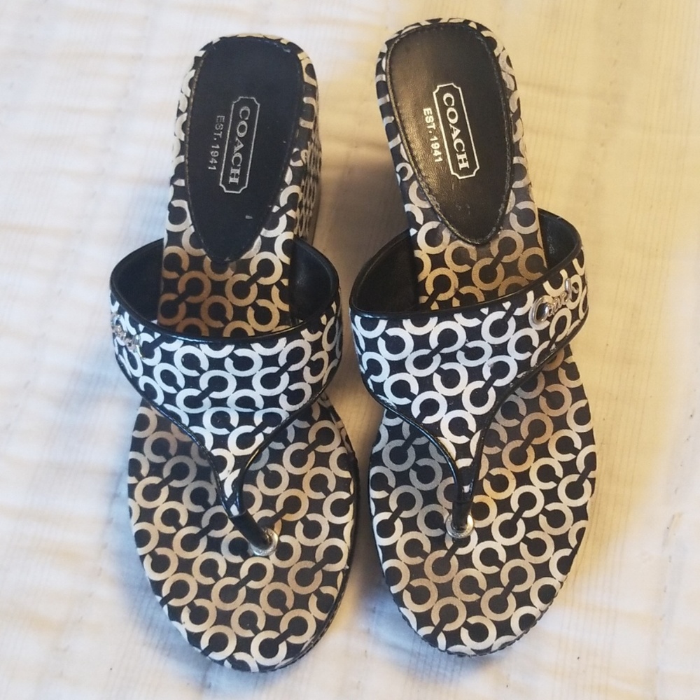 Coach wedge sandals